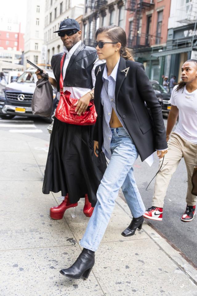 See Zendaya Wear a Western-Inspired Blazer and Jeans in SoHo