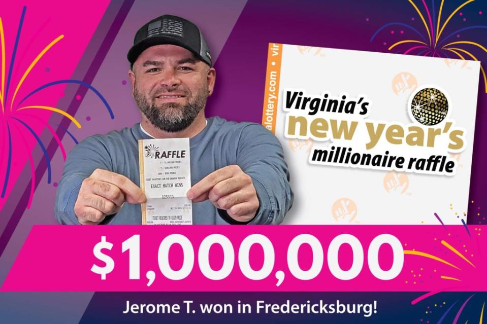 Testa entered the Virginia Lottery’s New Year’s Millionaire Raffle, where more than $6 million was given away as prize money. X/@VirginiaLottery