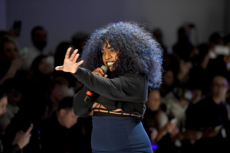 UNIIQU3 debuted her new single on Chromat’s runway. (Photo: Getty Images)