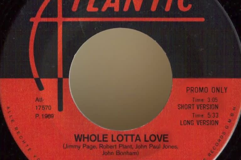 Simple en vinilo de "Whole Lotta Love"