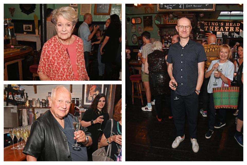 Dame Janet Suzman, Steven Berkoff and Mark Gatiss at the King’s Head (Dave Benett)