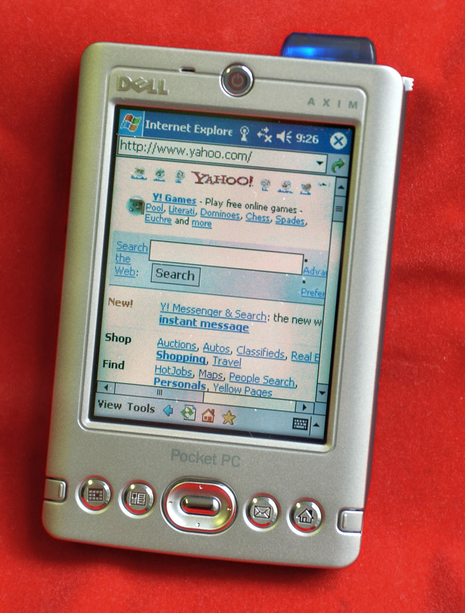 FILE- In an Oct. 21, 2003 file photo, a Dell Axim personal digital assistant, based on Microsoft's Pocket PC operating system, is shown in New York. For decades, the tablet computer was like a mirage in the technology industry: a great idea, seemingly reachable on the horizon, that disappointed as hopeful companies got closer." (AP Photo/Richard Drew, File)