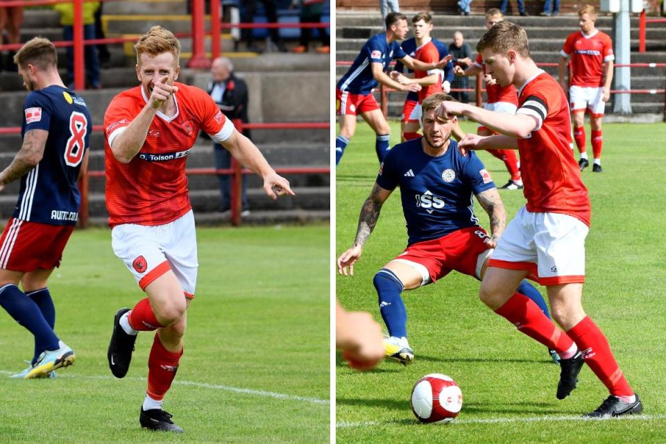 Scott Allison, left, and Conor Tinnion, right, are calling it a day at Workington Reds <i>(Image: Ben Challis)</i>