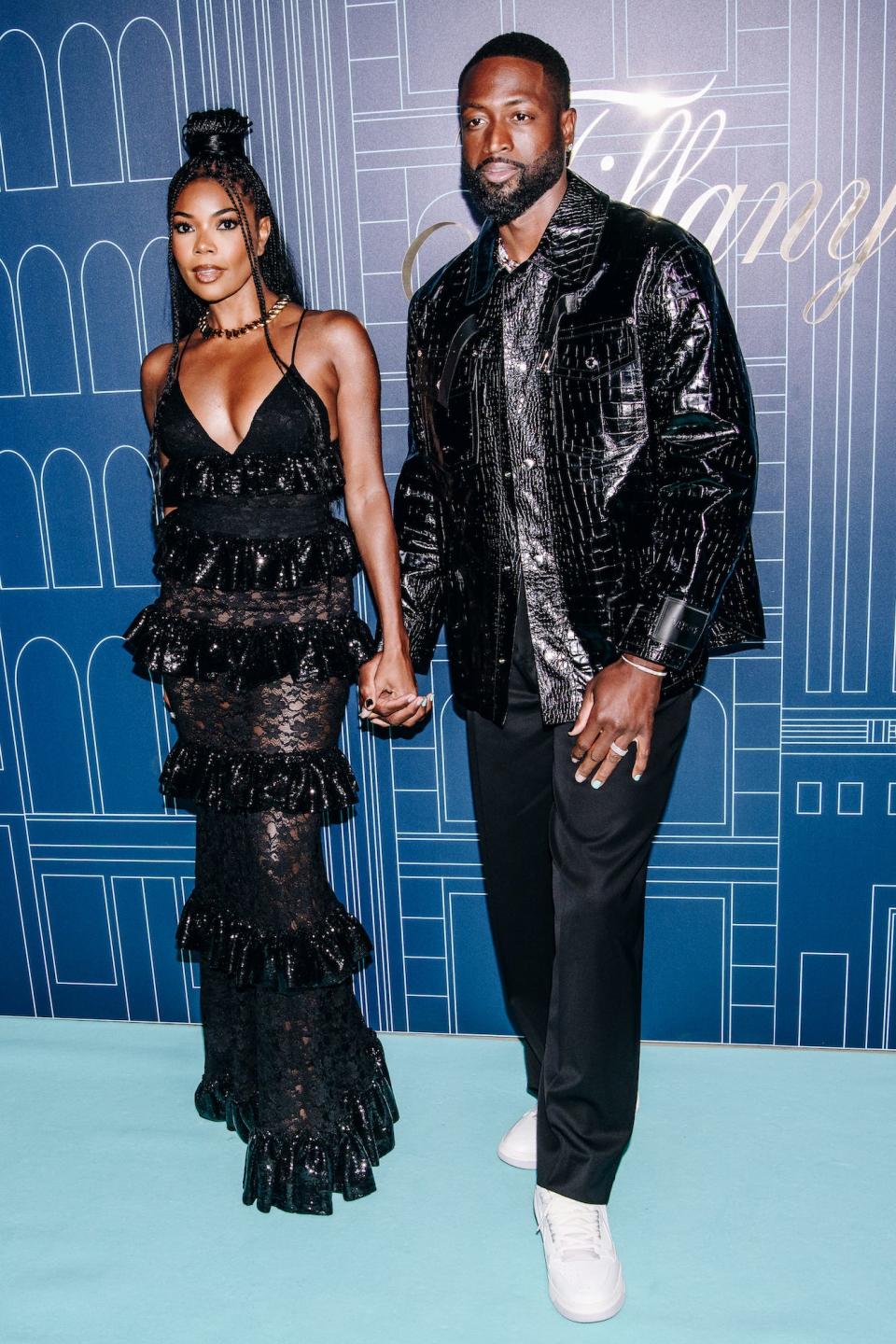 Gabrielle Union and Dwyane Wade attend a Tiffany & Co. event in New York City on April 27, 2023.