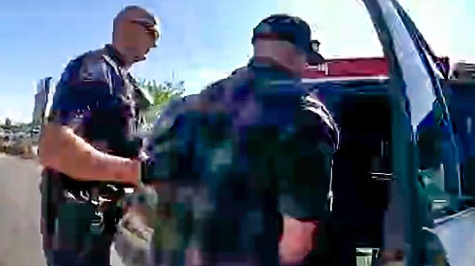 Meridian Police Department body-cam video shows the interaction between Meridian Police Officer Donald Heida and Colt Seward when he was arrested in May 2023.