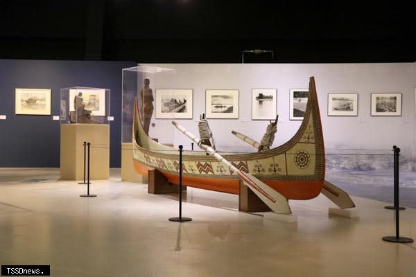 海之美特展，展出蘭嶼傳統拼板舟與飛魚文化。(圖:十三行博物館提供)