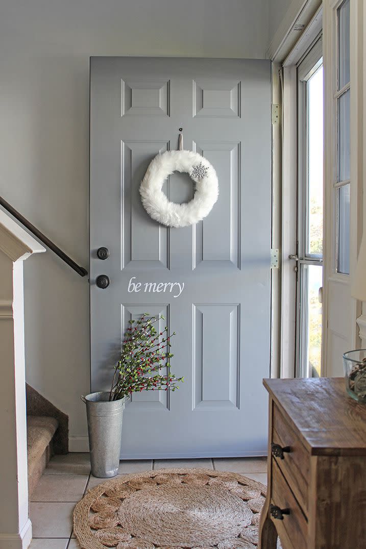 diy christmas door decorations decal