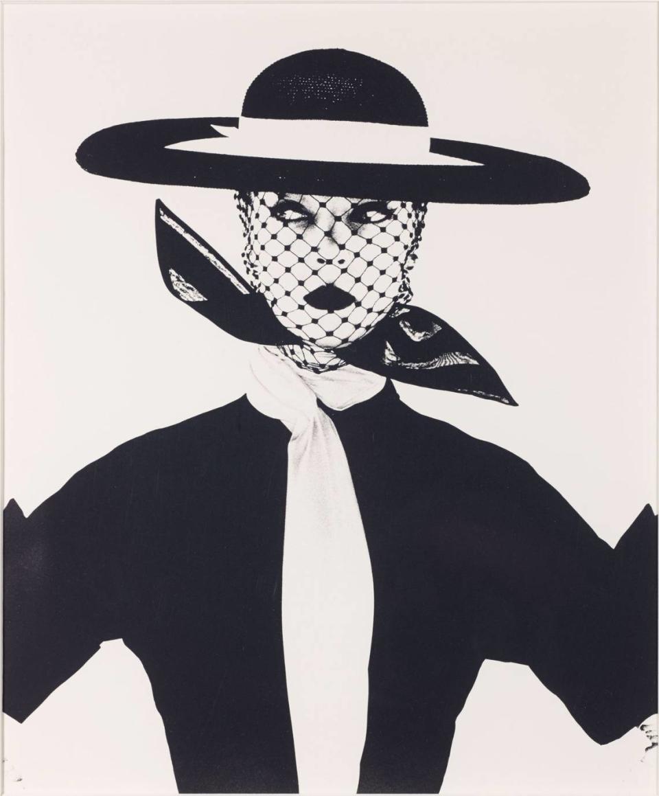 Irving Penn tomó esta imagen en blanco y negro de Jean Patchett para una portada de Vogue en 1950. Forma parte de una exposición con imágenes de la Nicola Erni Collection en el Norton Museum en Palm Beach que se inauguró el 15 de octubre de 2022.