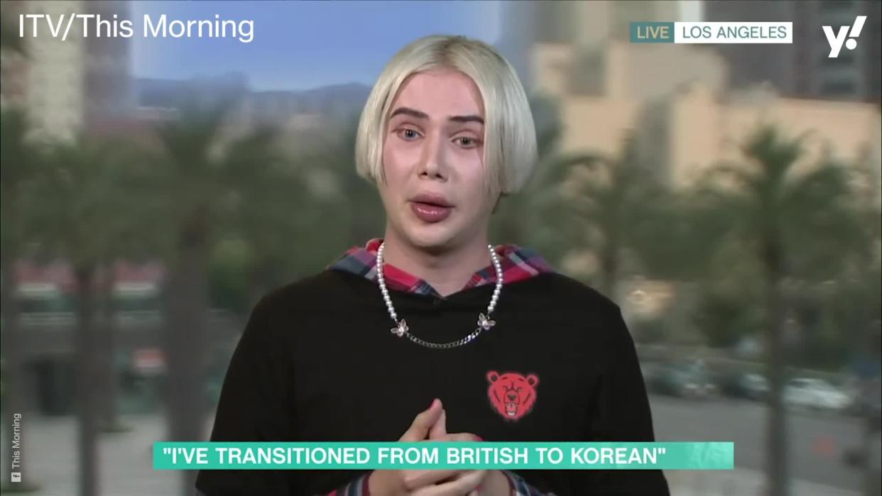 <p>British singer and influencer Oli London appeared on This Morning to talk to Philip Schofield and Holly Willoughby about his decision to undergo 'racial-transition surgery' because they 'identify as Korean'.</p>