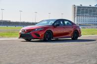 <p>A sport-tuned Toyota Camry is an interesting contradiction in terms, which is maybe why our readers were so fascinated to find out more about the new TRD model. But even if it sounds silly, we were pretty impressed with the Camry TRD's driving experience, which turned out to be legitimately sporty.</p><p><a class="link " href="https://www.caranddriver.com/reviews/a28957090/2020-toyota-camry-trd-drive/" rel="nofollow noopener" target="_blank" data-ylk="slk:Read Story;elm:context_link;itc:0;sec:content-canvas">Read Story</a></p>