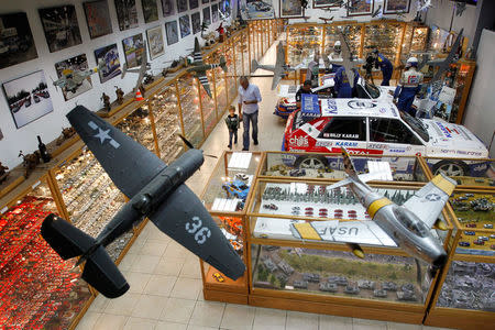 A general view shows Nabil Karam's largest collection of model cars and dioramas inside his museum in Zouk Mosbeh, north of Beirut, Lebanon November 16, 2016. REUTERS/Aziz Taher