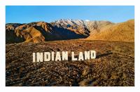 <p>Nicholas Galanin, an artist of both Tlingit and Unangax̂ descent, installed the words “Indian Land” in the rugged desert landscape outside Palm Springs. They’re rendered in 45-foot-tall letters as both a riff on the famed Hollywood sign (which originally <a href="https://la.curbed.com/2017/5/18/15505446/hollywood-sign-hike-address-history-font" rel="nofollow noopener" target="_blank" data-ylk="slk:promoted;elm:context_link;itc:0;sec:content-canvas" class="link ">promoted</a> a segregated real estate development in Los Angeles) and as a call to action for property owners to transfer land back to local indigenous communities. Though Peter Blum Gallery showed only a photograph of the work, titled <em>Never Forget,</em> at Frieze, you can see the real thing in California as part of <a href="https://desertx.org/" rel="nofollow noopener" target="_blank" data-ylk="slk:Desert X;elm:context_link;itc:0;sec:content-canvas" class="link ">Desert X</a>, through September. </p>