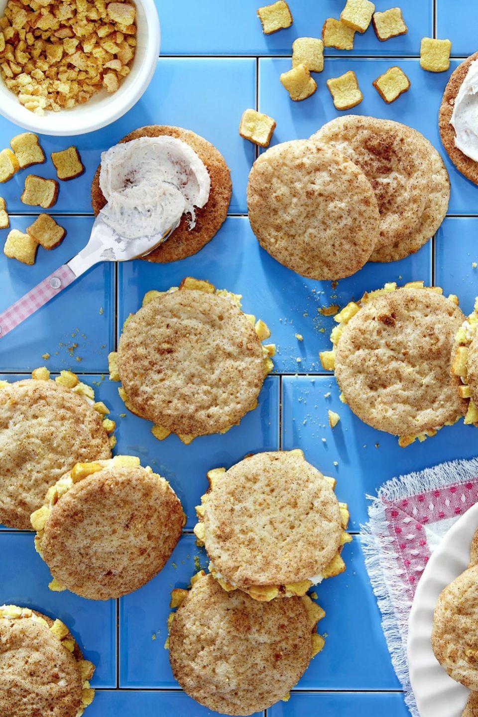 French Toast Crunch Snickerdoodle Sandwiches