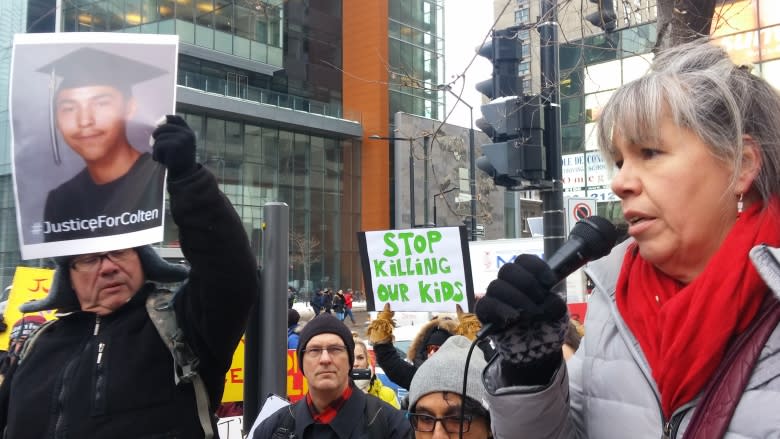 Montrealers gather to honour memory, call for justice for Colten Boushie