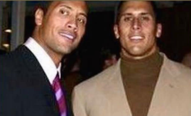 Look-a-like… Dwayne Johnson’s cousin is also his stunt double! – Credit: Instagram