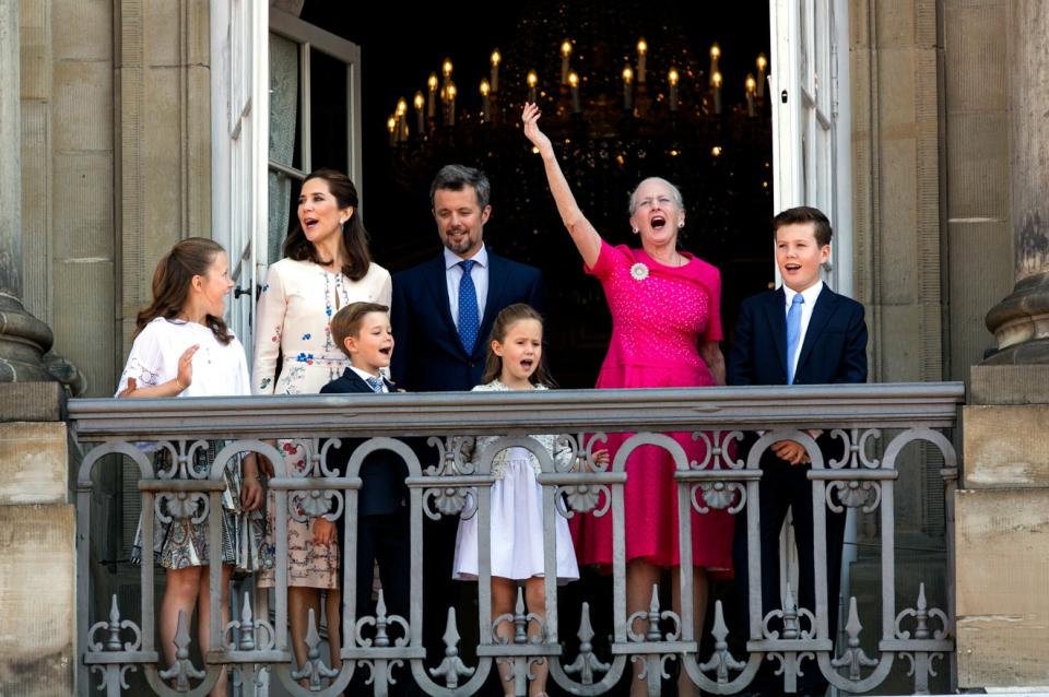 Queen Margrethe is known to sing from the royal balcony with gusto. Photo: Getty Images 