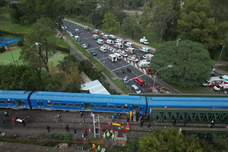 Accidente en la línea San Martín de trenes