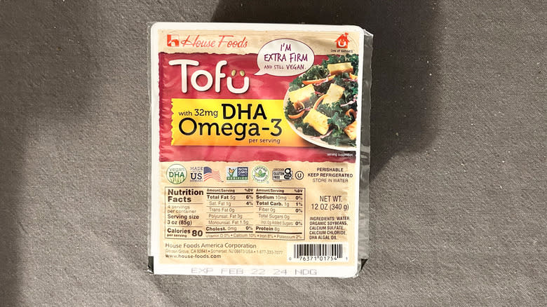 House Foods tofu container