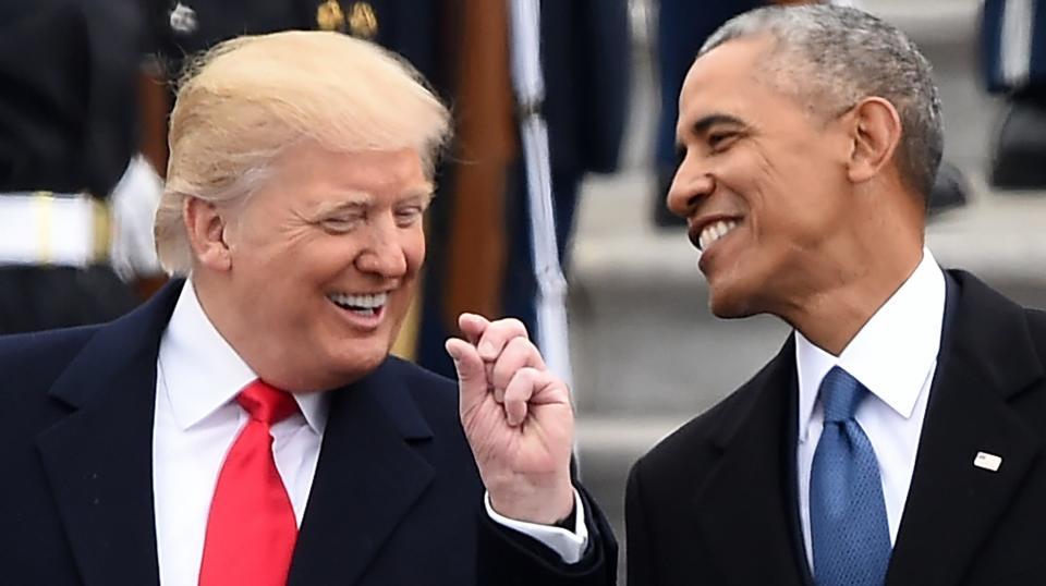 The last president with the current one.