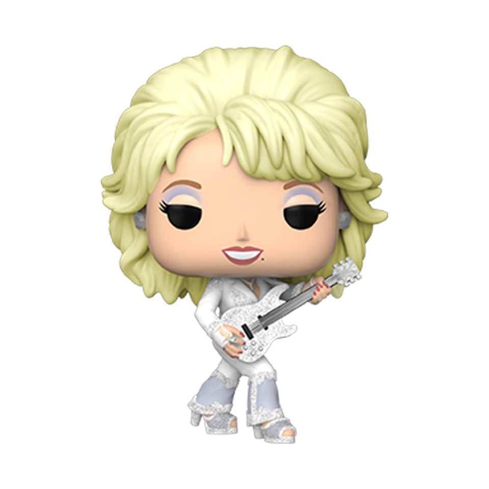 Dolly Parton's 2014 Glastonbury Festival performance is highlighted via a new Funko Pop doll.