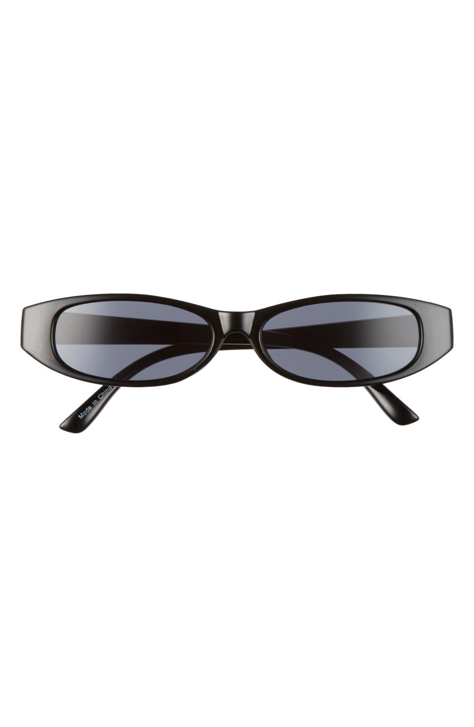 13) Slim Oval Sunglasses