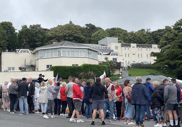 Migrant protest – Llanelli