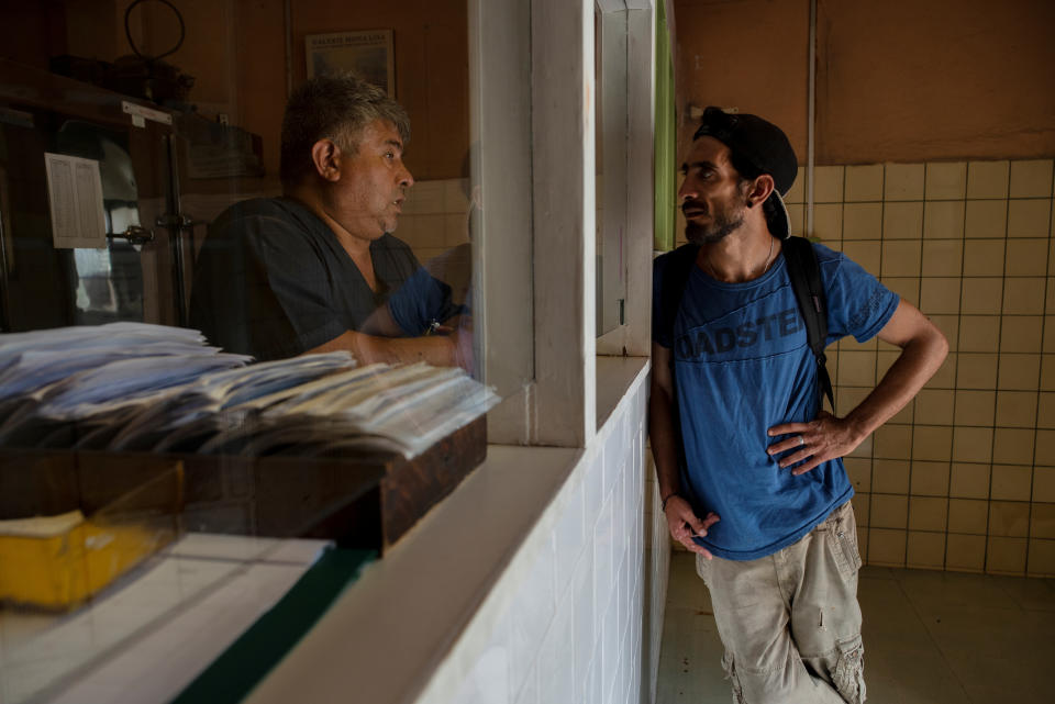 Jonathan, 28, a former tuberculosis patient, waits for laboratory results at the Muniz public hospital, in Buenos Aires, Argentina Jan. 30, 2019. (Photo: Magali Druscovich/Reuters)