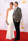 Jon Cryer and wife Lisa Joyner at the 64th Primetime Emmy Awards at the Nokia Theatre in Los Angeles on September 23, 2012.