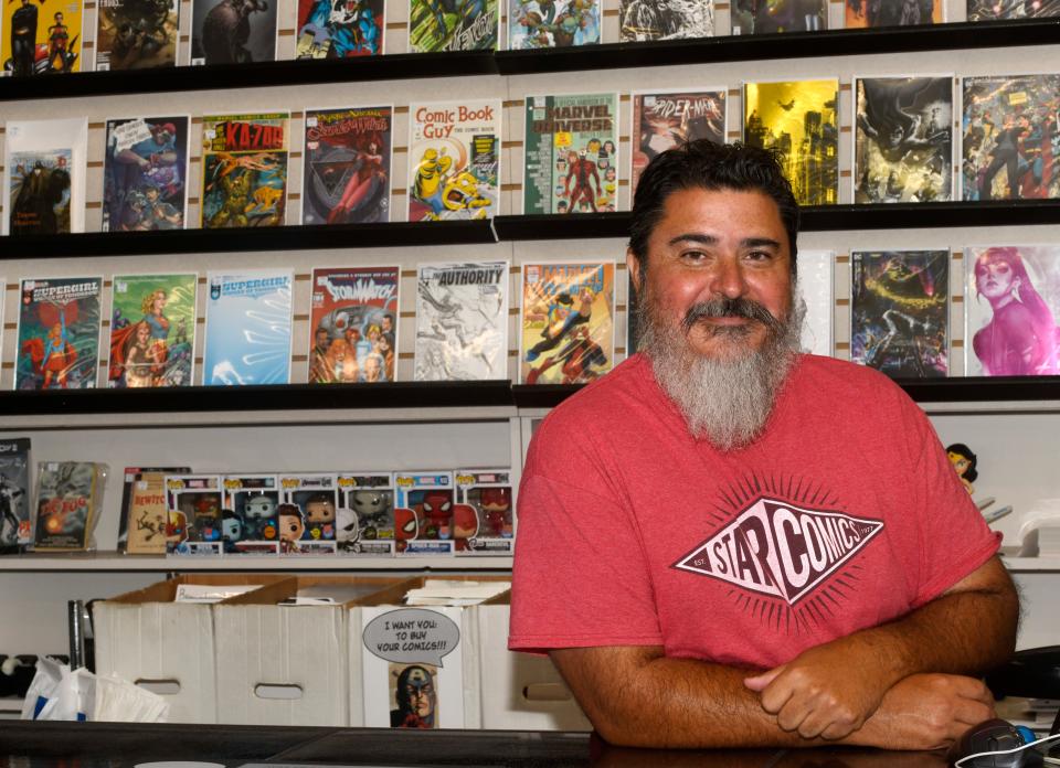 Robert Mora owns Star Comics, as seen Tuesday, April 11, 2023.