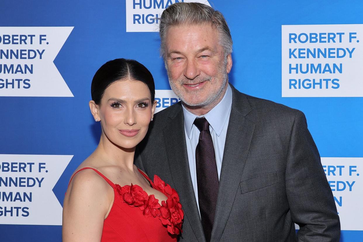 Hilaria Baldwin and Alec Baldwin attend the 2022 Robert F. Kennedy Human Rights Ripple of Hope Gala at New York Hilton on December 06, 2022 in New York City.