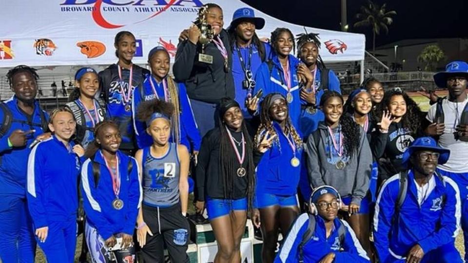 The BCAA champion Dillard girls’ track & field team also won a district title.