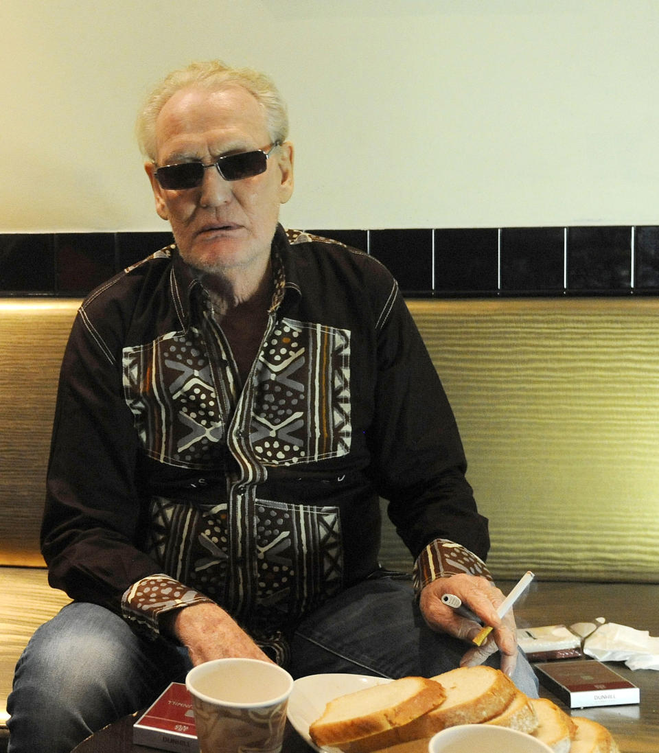 NEW YORK, NY - JUNE 18:  Ginger Baker Performs Jazz Confusion Featuring Pee Wee Ellis, Alec Dankworth & Abass Dodoo at BB King on June 18, 2015 in New York, New York.  (Photo by Bobby Bank/WireImage)