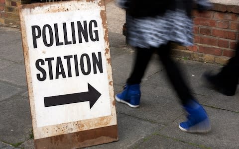 Polling station - Credit: EPA/HANNAH MCKAY