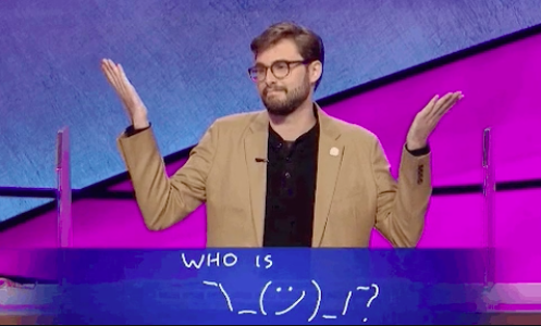 A Final Jeopardy answer that is just a drawing