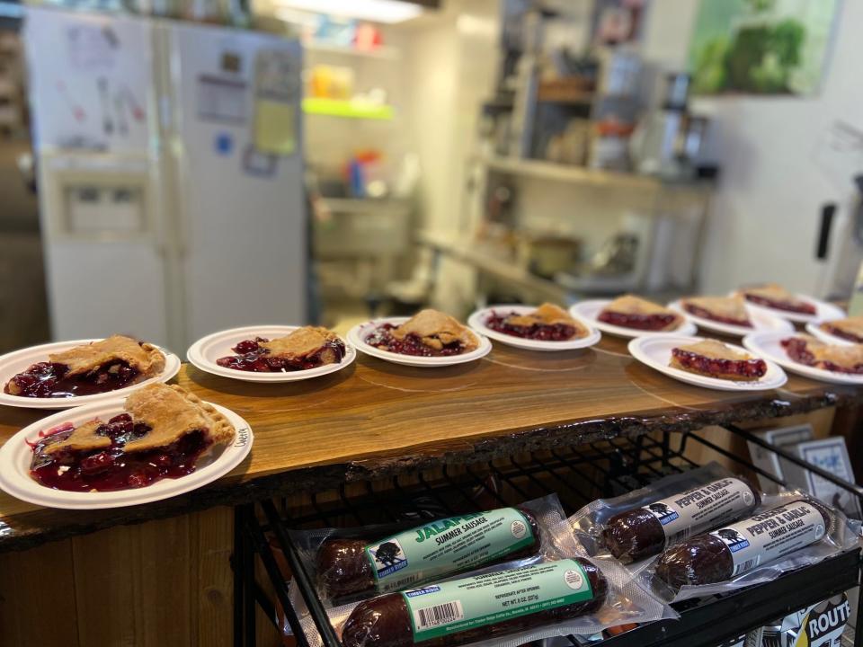 If you haven’t tried smoked pie yet, you don’t know what you’re missing. Timber Ridge Country Market smokes pies, cookies, brownies, dinner rolls and more.