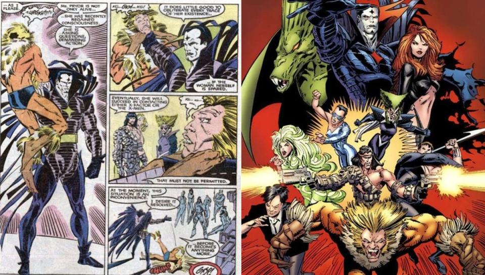 Mister Sinister and his Marauders, from the '80s X-Men storyline The Mutant Massacre.