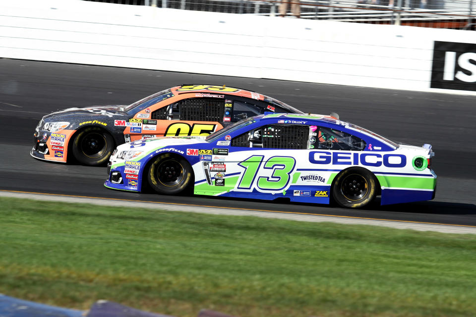 Ty Dillon (R) and Michael McDowell’s average finishes were within two places of each other. (Getty)