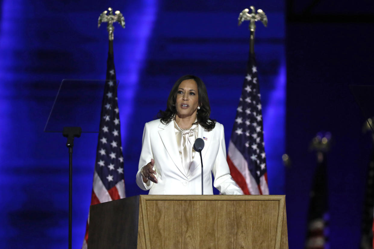 Sen. Kamala Harris's rise to the vice presidency is resonating with girls of color. (Photo: Carolyn Cole / Los Angeles Times via Getty Images)