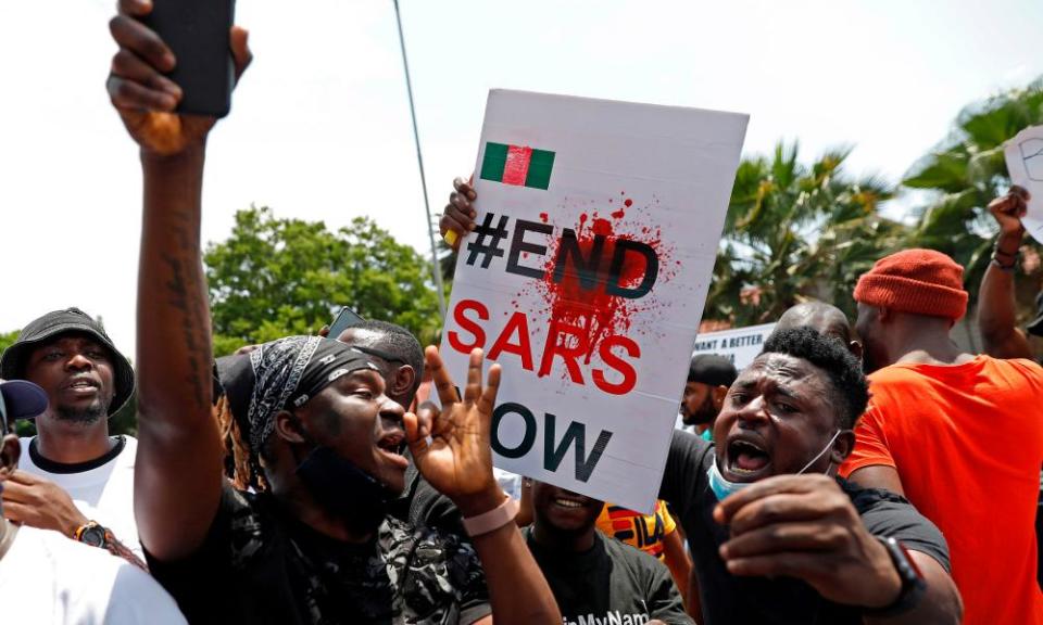 An #endsars protest