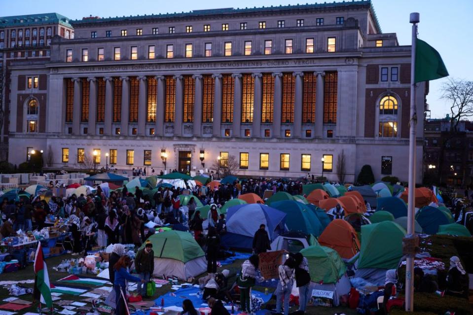 Columbia’s campus has been divided as protests continued for nearly seven days. James Keivom