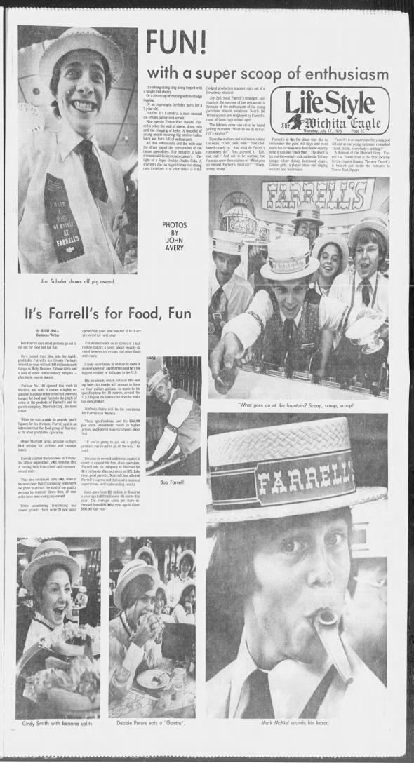 Farrell's opening July 1975