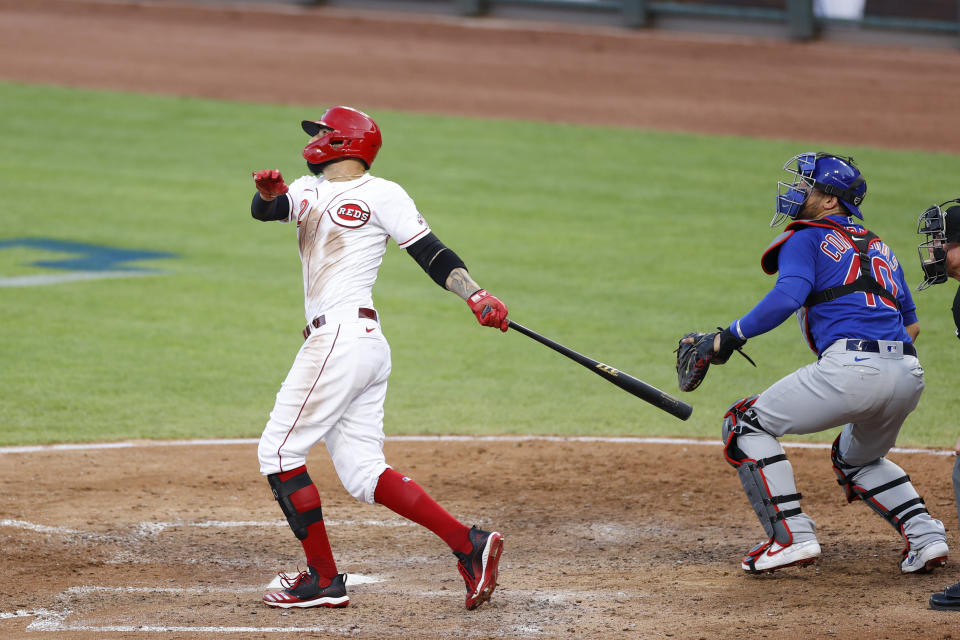 Nick Castellanos of the Cincinnati Reds is the early NL leader in homers (Getty Images)