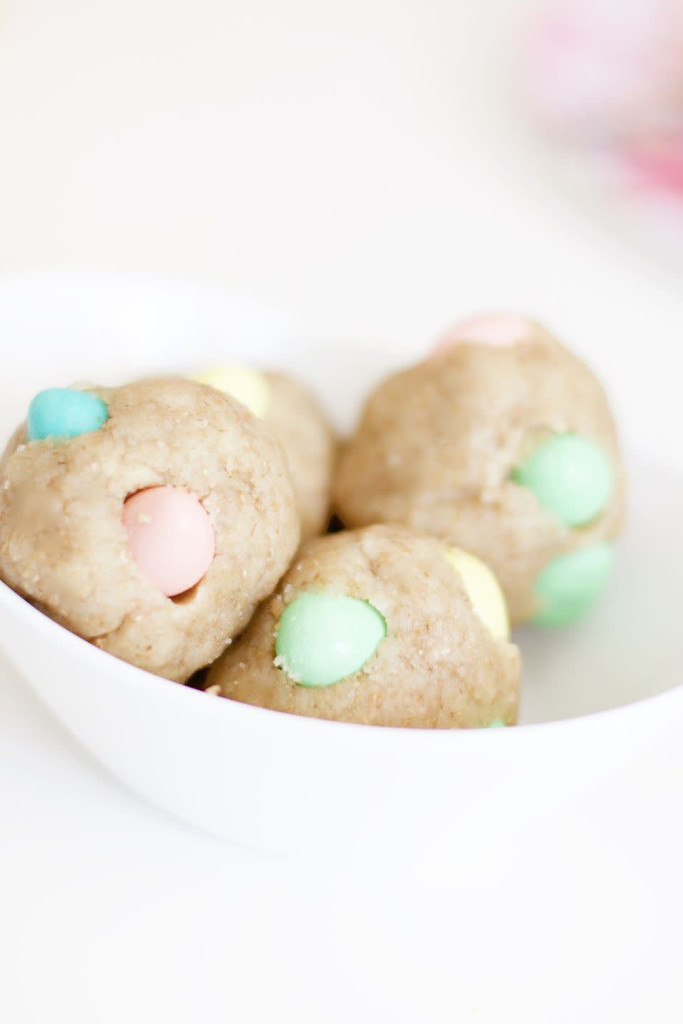 No-Bake Mini Egg Cookie Dough Balls