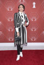 Lauren Patten arrives at the 74th annual Tony Awards at Winter Garden Theatre on Sunday, Sept. 26, 2021, in New York. (Photo by Evan Agostini/Invision/AP)