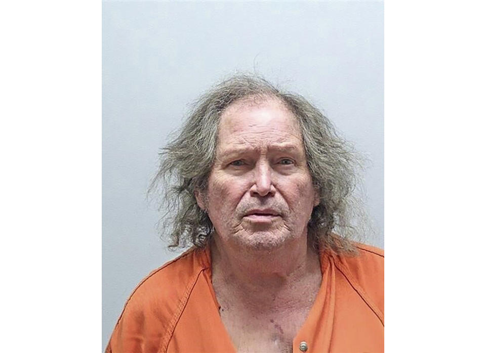 This photo provided by the Indiana State Police shows Fred Bandy Jr., 67, of Goshen, Ind. He and another Indiana man have been charged with murder nearly a half-century after a 17-year-old girl was found dead in a river after she failed to return home from her job at a church camp, state police announced Tuesday, Feb. 7, 2023. Bandy and John Wayne Lehman, 67, of Auburn, were both arrested Monday, Feb. 6, on one count each of murder in Laurel Jean Mitchell's August 1975 killing, said Capt. Kevin Smith of Indiana State Police. (Noble County Jail via AP)