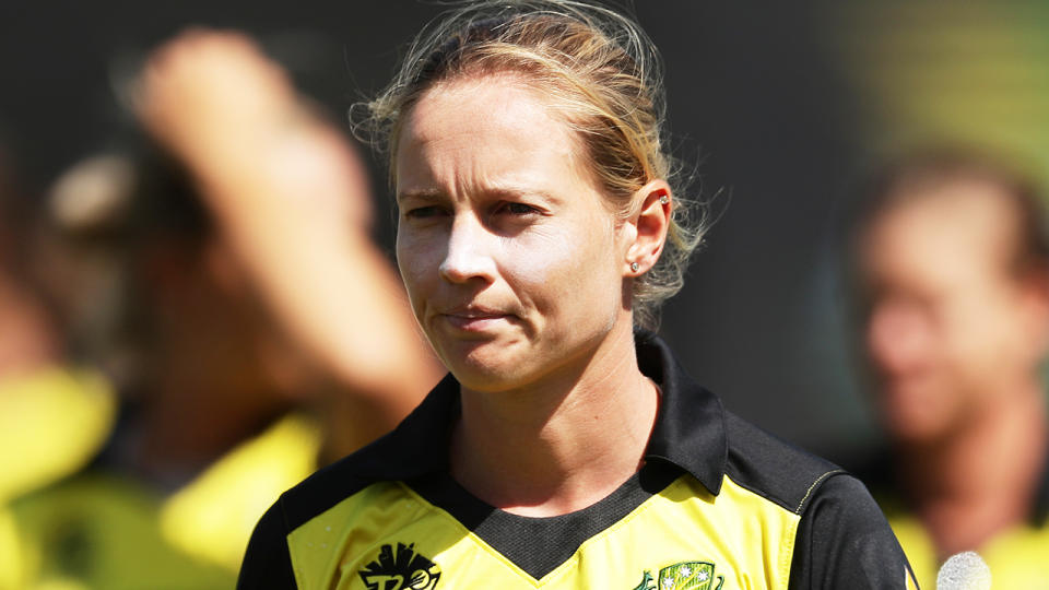 Meg Lanning, pictured during Australian T20 World Cup match against New Zealand.