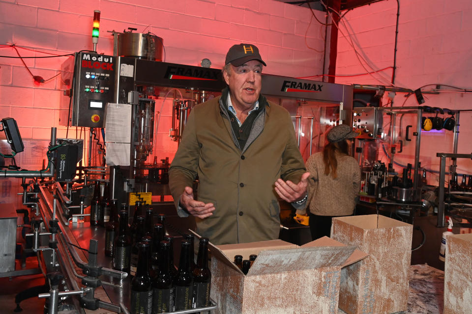 Jeremy Clarkson attends the Hawkstone larger launch on November 25, 2021 in Bourton-on-the-Water, England. (Photo by David M. Benett/Dave Benett/Getty Images for Hawkstone)