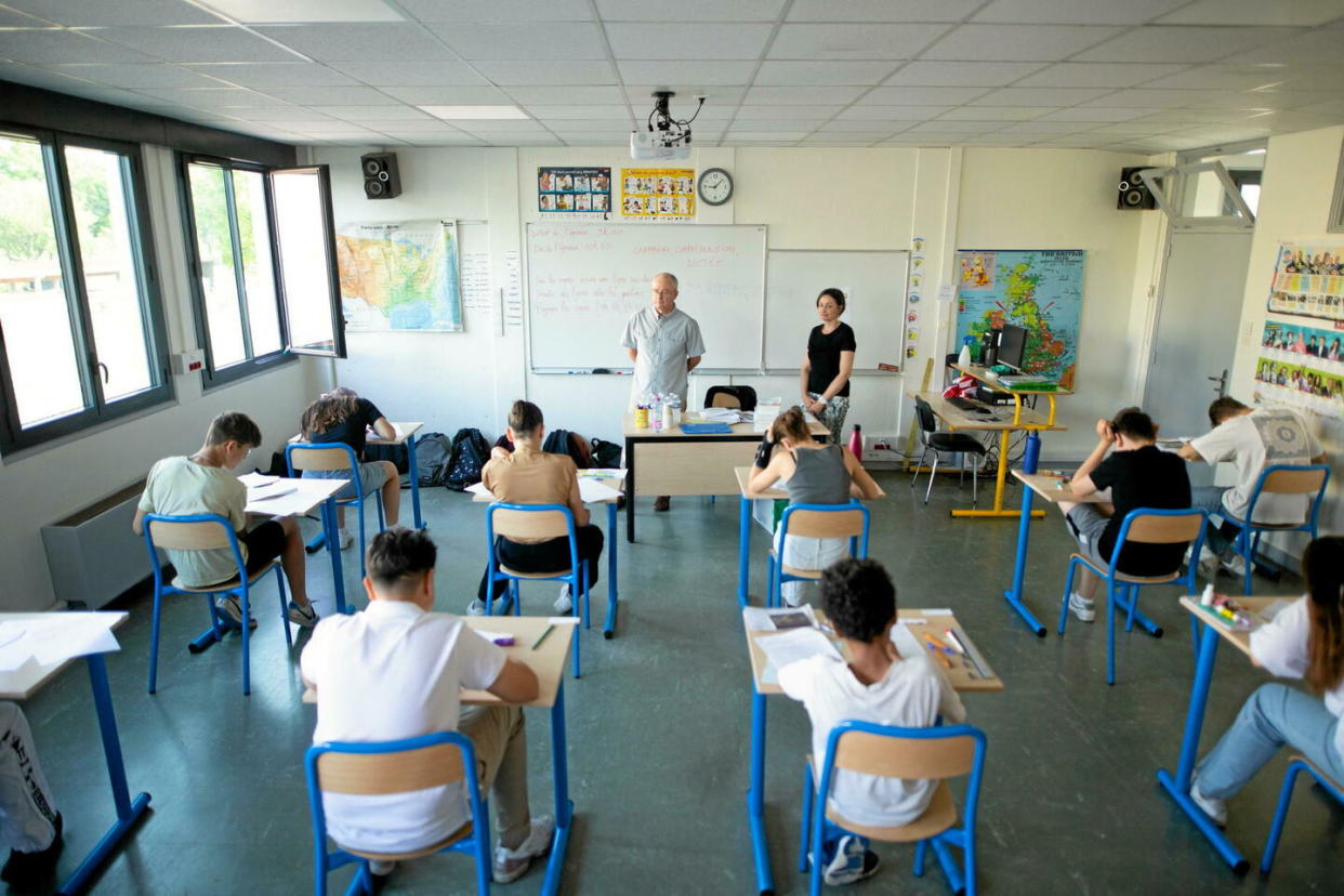 Les épreuves du brevet ont lieu les 1er et 2 juillet 2024.  - Credit:Edouard ROUSSEL / MAXPPP / PHOTOPQR/JOURNAL SAONE ET LOIRE/