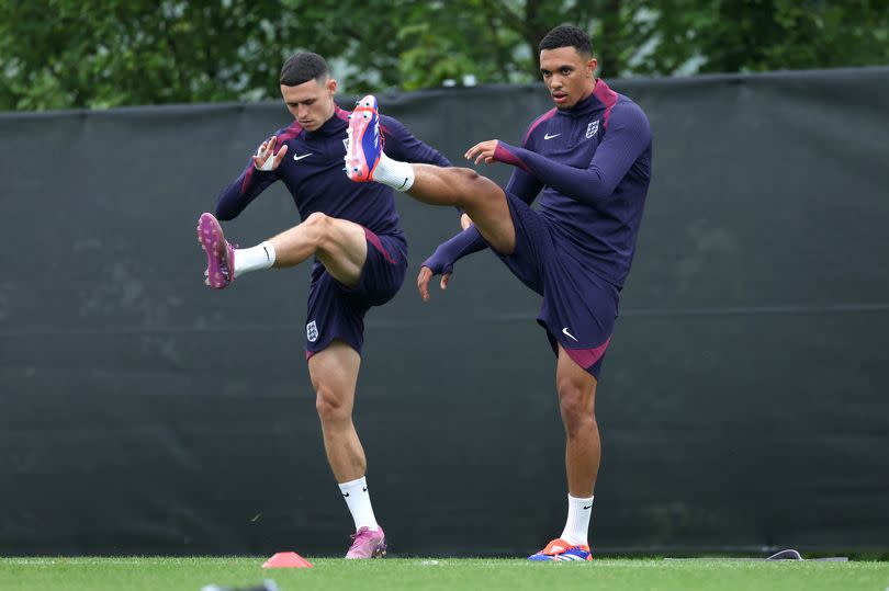 Phil Foden and Trent Alexander-Arnold will keep their places to face Denmark