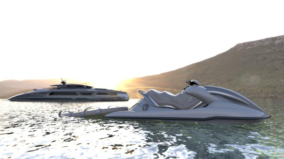 Tempest designed the 70-mph speed demon for big surf, but superyachts may also like the all-electric power. - Credit: Courtesy Tempest Energy Platform